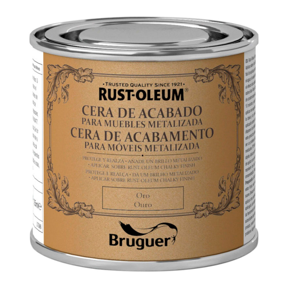 RUST-OLEUM CHALKY FINISH CERA PARA MUEBLES ORO 0,125L 5397505 BRUGUER