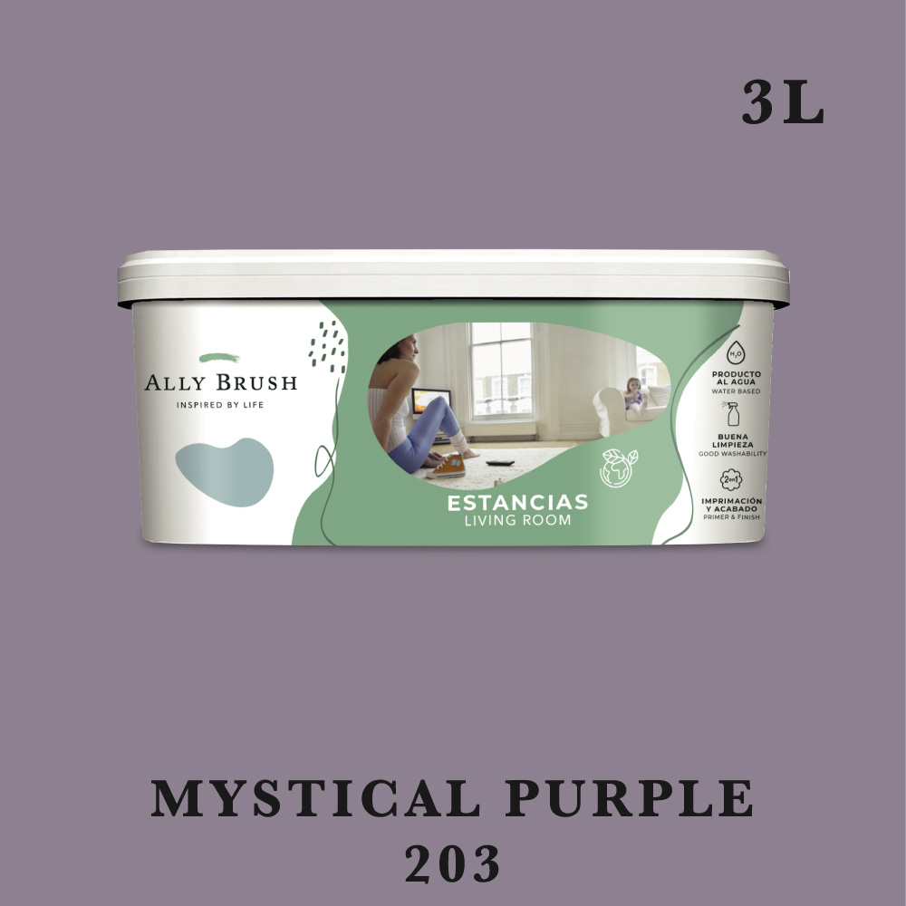 PINTURA ALLY BRUSH INTERIOR MYSTICAL PURPLE 3L