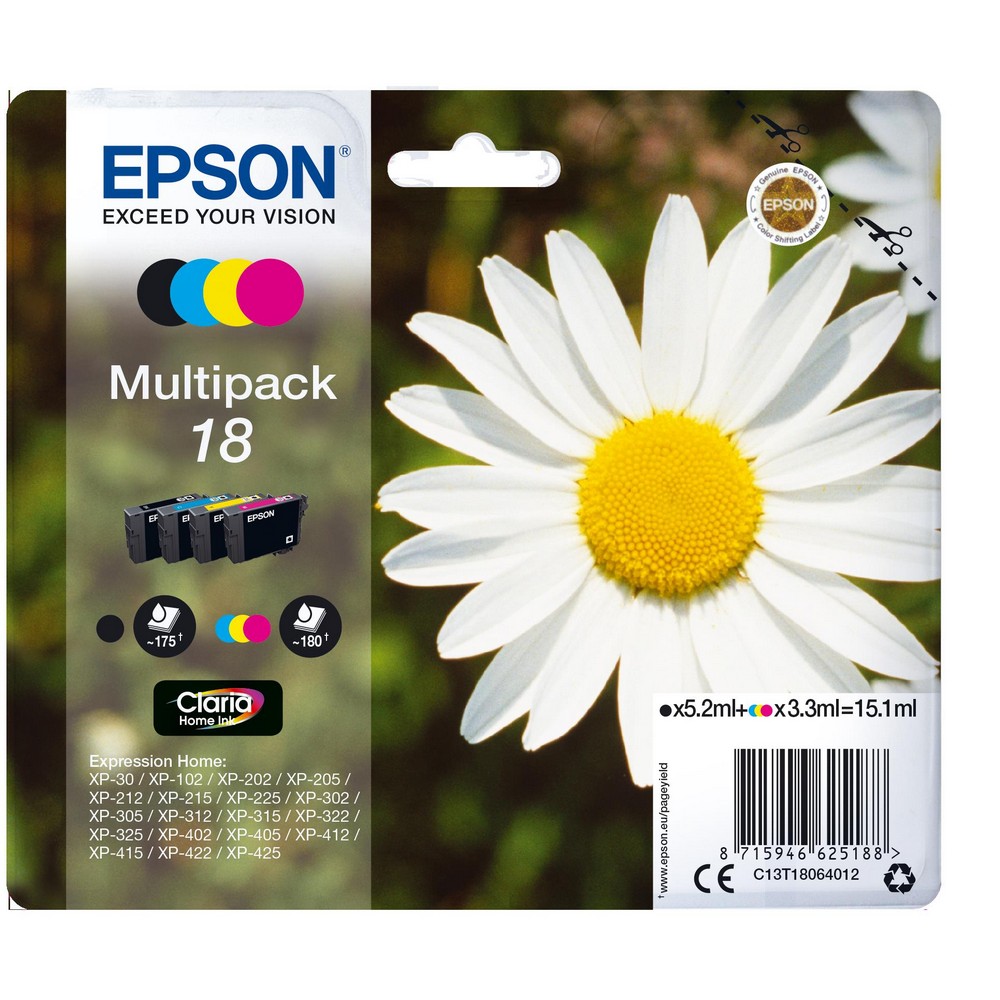 TINTA EPSON T180640 MULTICOLOR XP-215