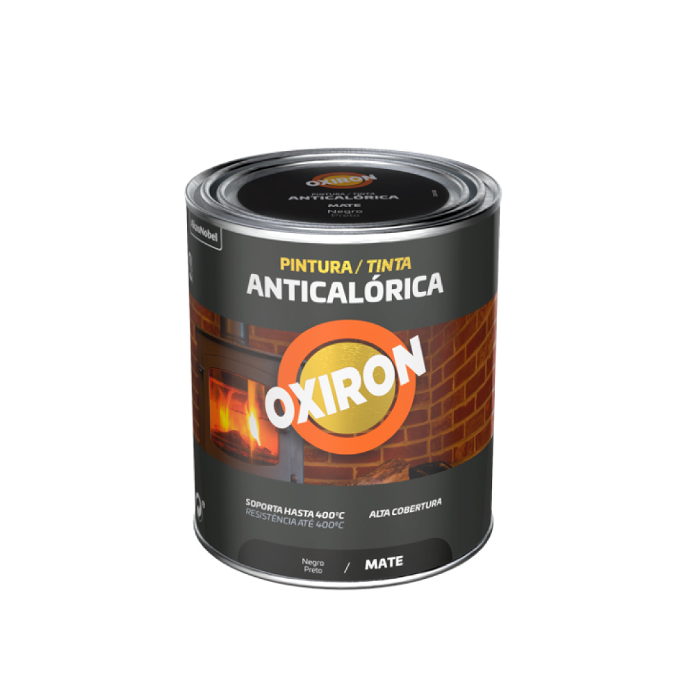 PINTURA ANTICALORICA MATE NEGRO 0,75L 5797326 OXIRON