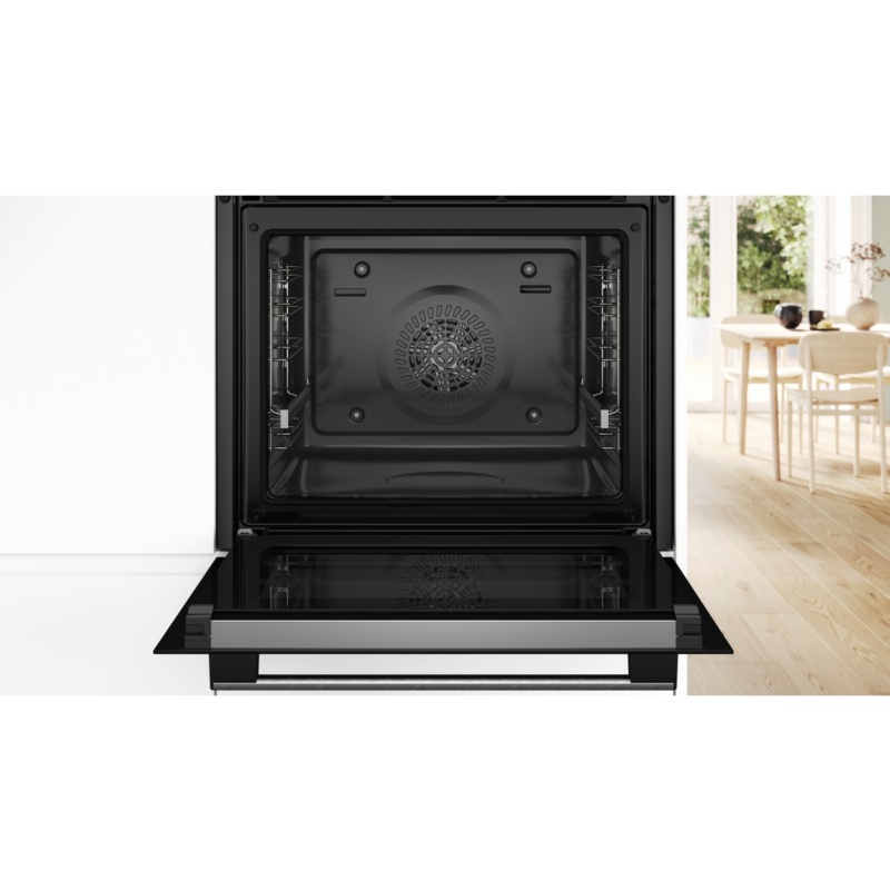 HORNO MULTIFUNCION PIROLITICO CON FUNCION VAPOR CRISTAL NEGRO-INOX BOSCH HRG572ES3 2