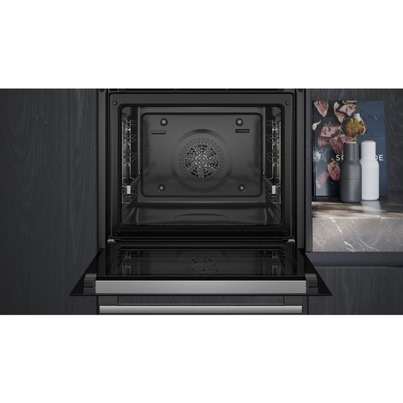 HORNO MULTIFUNCION PIROLITICO CRISTAL NEGRO-INOX SIEMENS HB574AER3 2