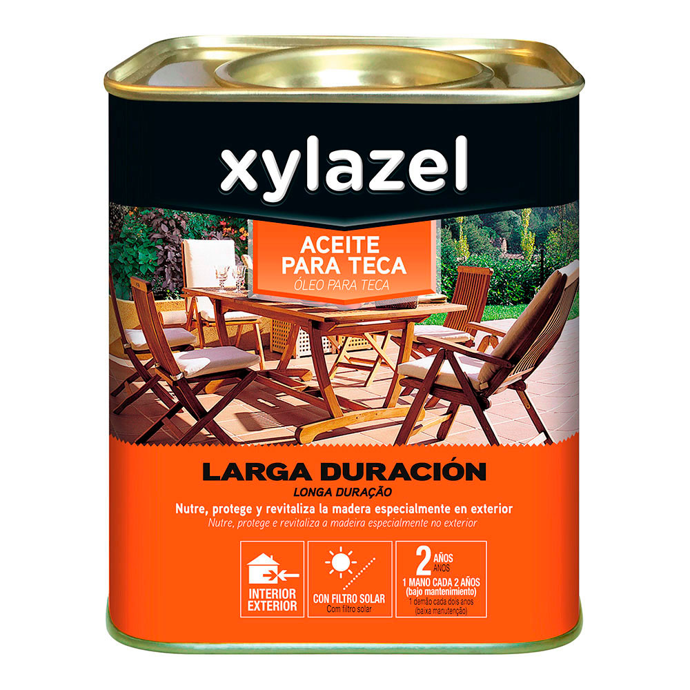 XYLAZEL ACEITE PARA TECA LARGA DURACION COLOR NATURAL 0.750L 5396292