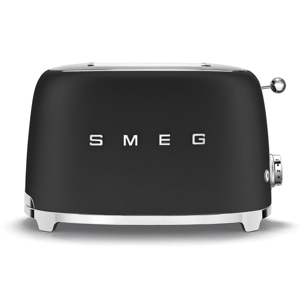 TOSTADORA SMEG TSF01BLMEU 2R 950W NEGRO MATE