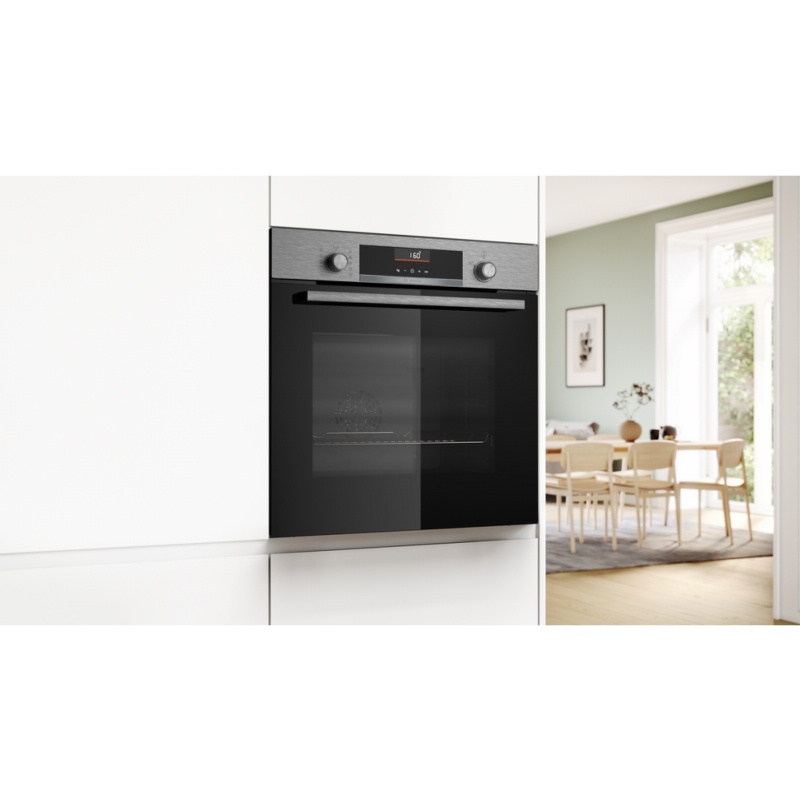 HORNO MULTIFUNCION CRISTAL NEGRO-INOX BOSCH HBG536ES3 2