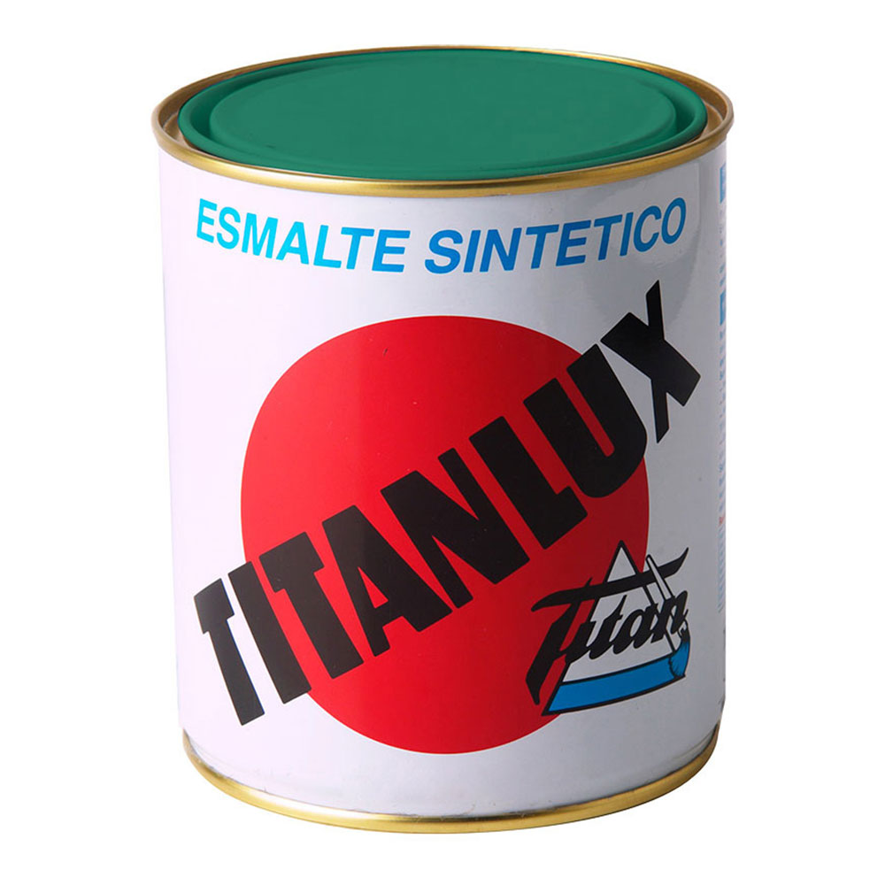 ESMALTE SINTÉTICO VERDE HIERBA BRILLANTE 750ml TITANLUX 001051434