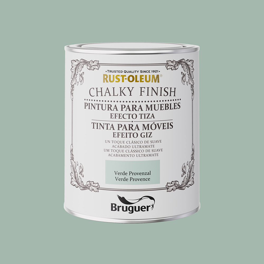 RUST-OLEUM CHALKY FINISH MUEBLES VERDE PROVENZAL 0,750l 5733888 BRUGUER