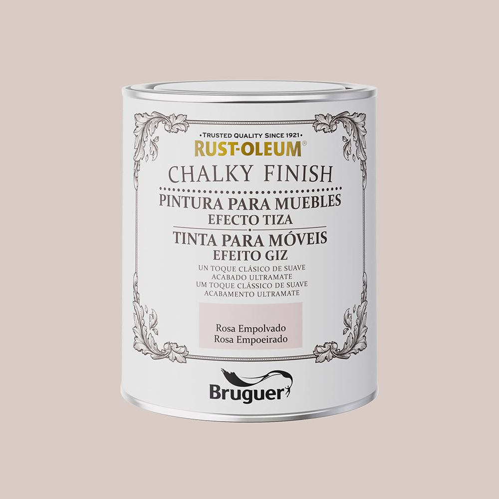 RUST-OLEUM CHALKY FINISH MUEBLES ROSA EMPOLVADO 0,750l 5733891 BRUGUER