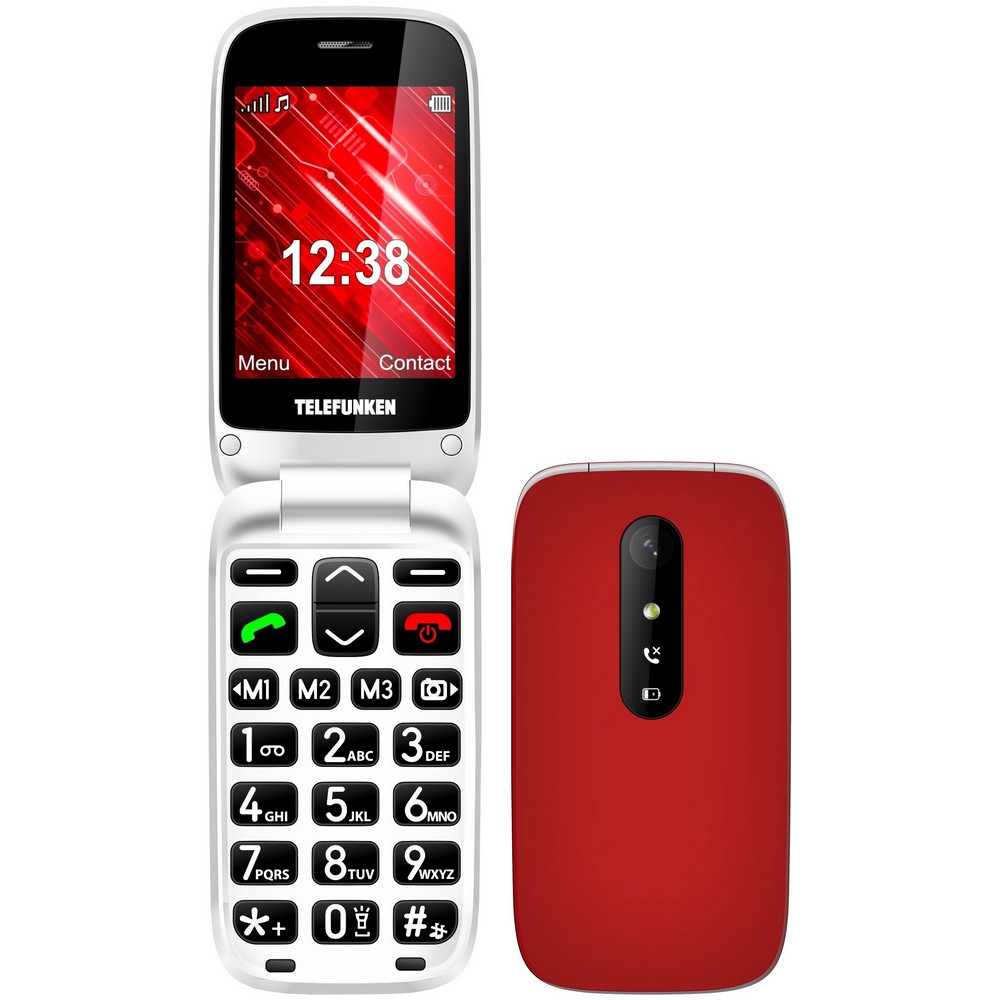 SENIORPHONE TELEFUNKEN S445 ROJO