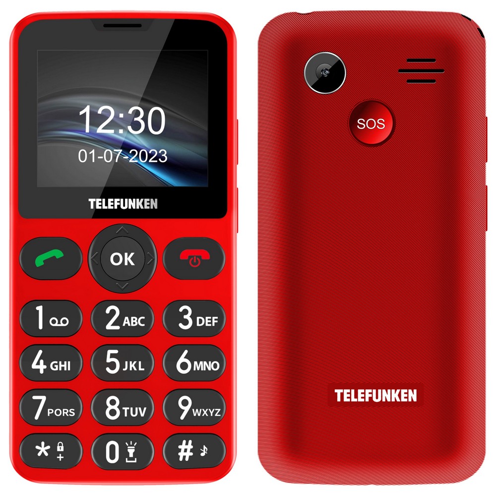 SENIORPHONE TELEFUNKEN S415 ROJO