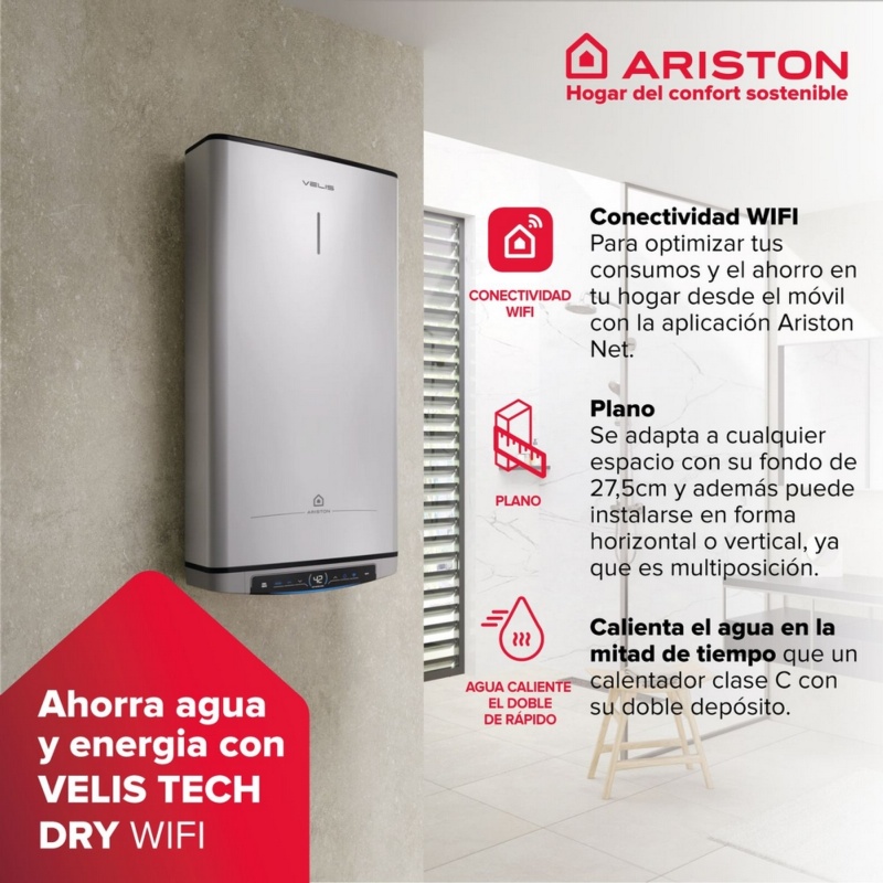 TERMO ELECTRICO FLECK VELIS TECH DRY WIFI 80 litros 3100925 2