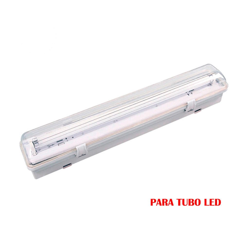 PANTALLA FLUORESCENTE ESTANCA PARA TUBO DE LED 1x18W (EQ. 36W) 220V 126cm IP65 EDM