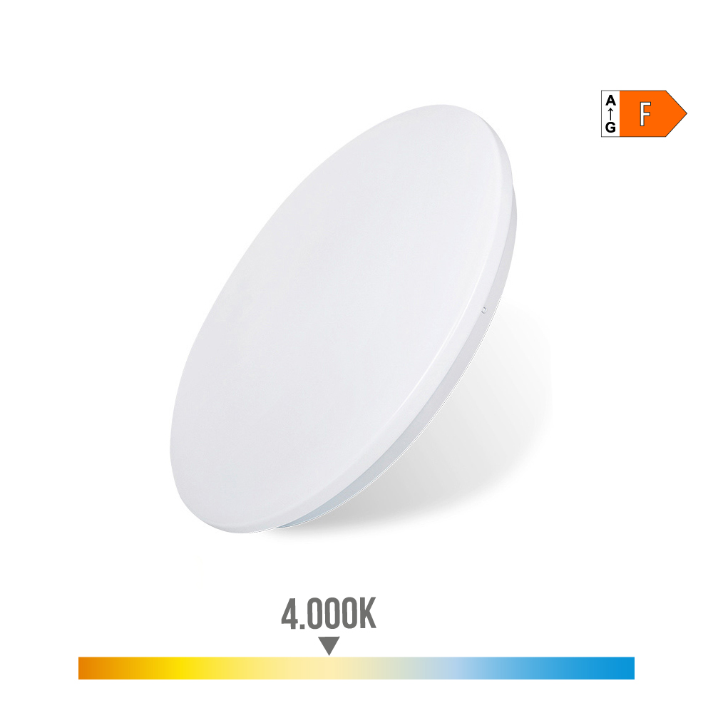 PLAFON/APLIQUE LED DE SUPERFICIE 12W 4000K Ø26,5x5,7cm EDM