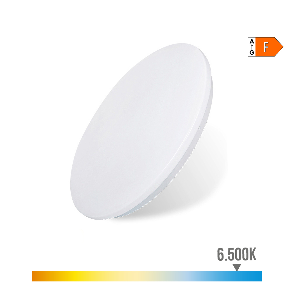 PLAFON/APLIQUE LED DE SUPERFICIE 12W 6500K Ø26,5x5,7cm EDM