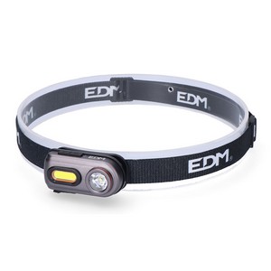 Linterna LED de cabeza EDM 2 leds 3W+5W 400lm recargable
