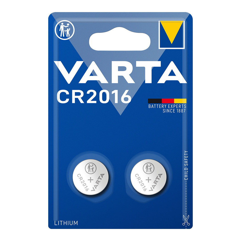 MICROPILA LITHIUM CR2016 3V VARTA (BLISTER 2 unid.) Ø20,0x1,6mm