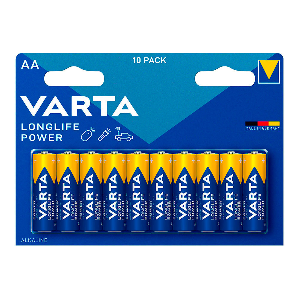 PILA VARTA LONGLIFE POWER AA - LR06 (BLISTER 10 unid.) Ø14,5x50,5mm