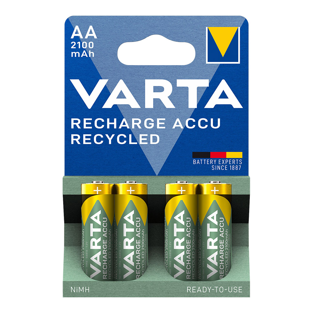 PILA VARTA RECARGABLE ACCU AA - LR06 2100mA (BLISTER 4 unid.) Ø14,5x50,5mm