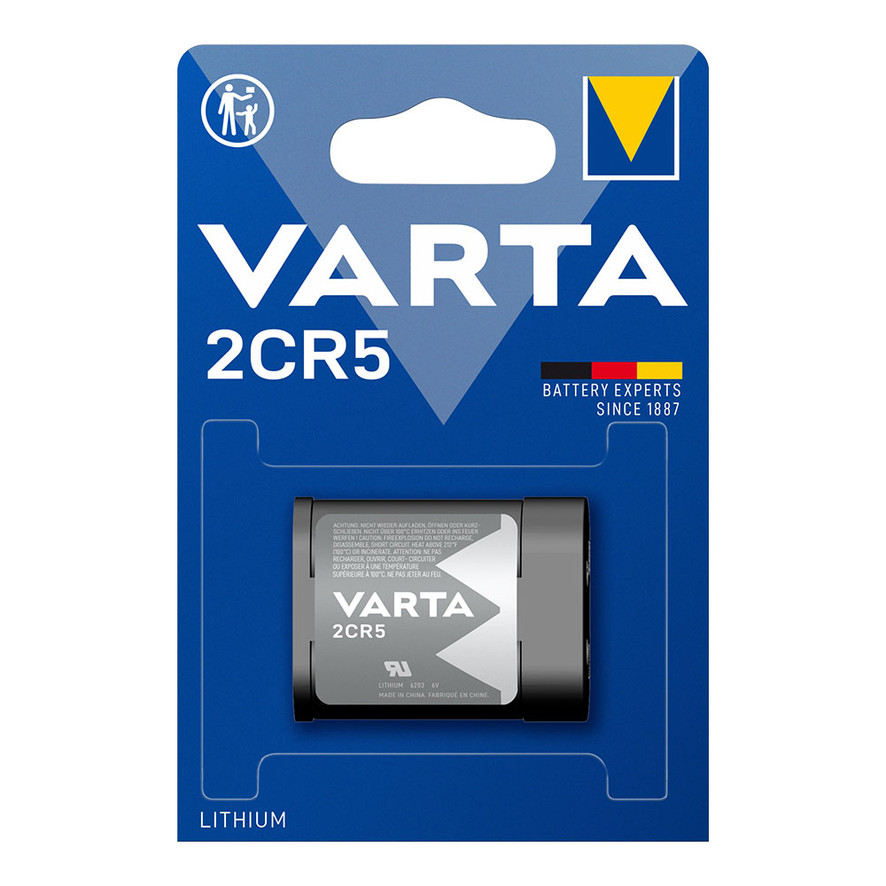 PILA VARTA LITHIUM 2CR5 6.0V (BLISTER 1 unid.) 45x17x34cm