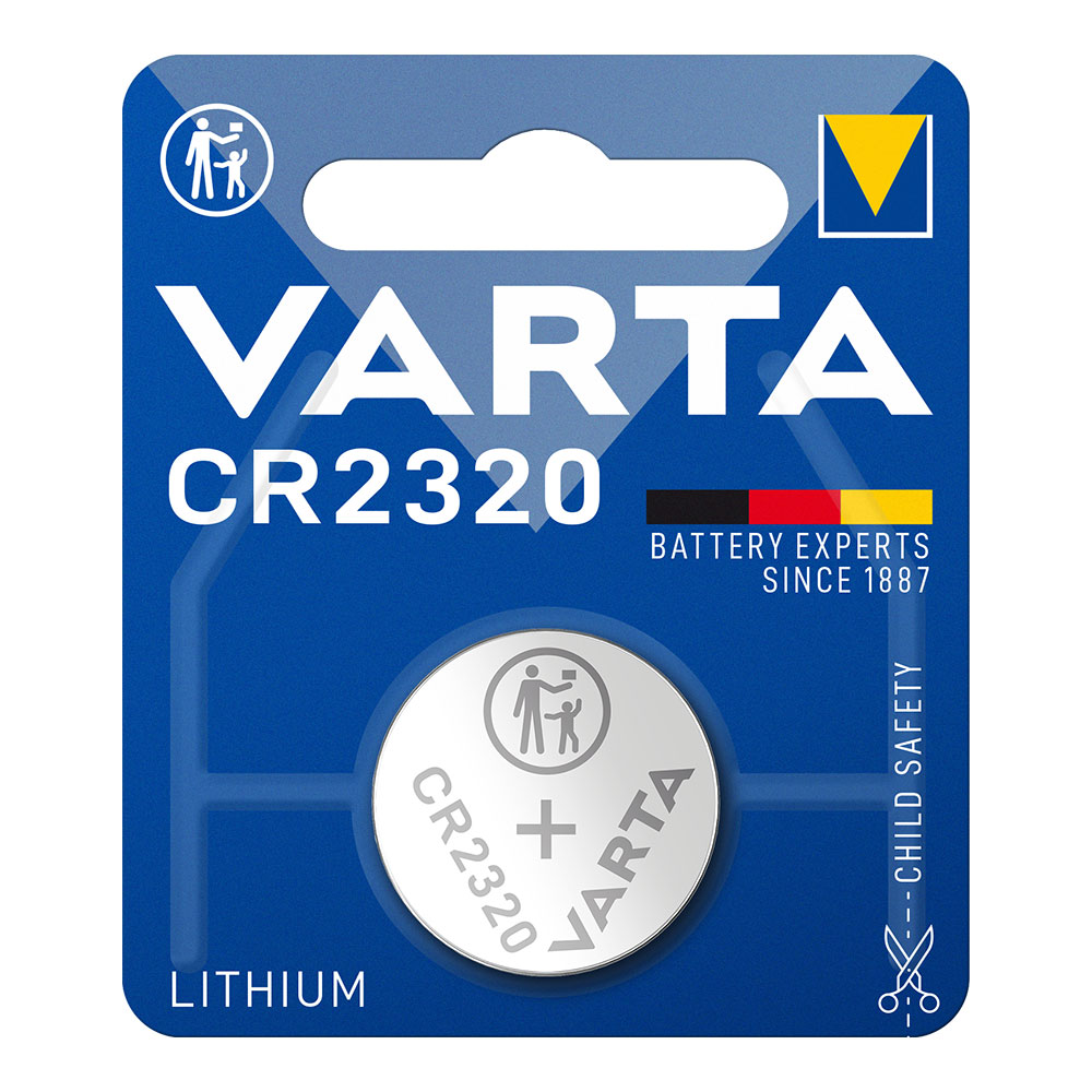 PILA VARTA LITHIUM CR2320 3V (BLISTER 1 unid.) Ø23x2,0mm