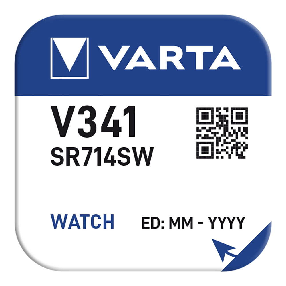 PILA DE BOTON SR714SW - V341 VARTA 15mAh (BLISTER 1 unid.) Ø7,9x1,45mm