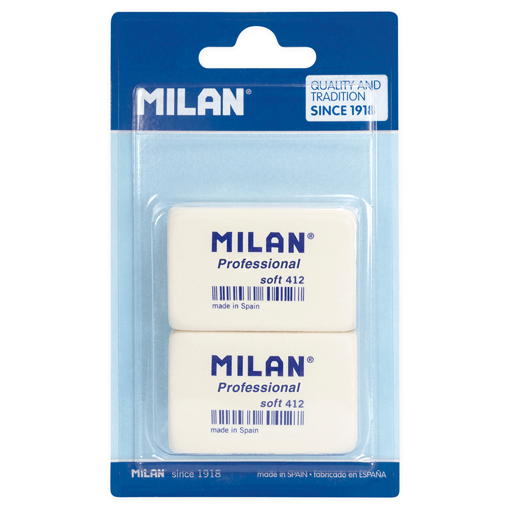 BLISTER DE 2 GOMAS SOFT 412 PROFESSIONAL MILAN