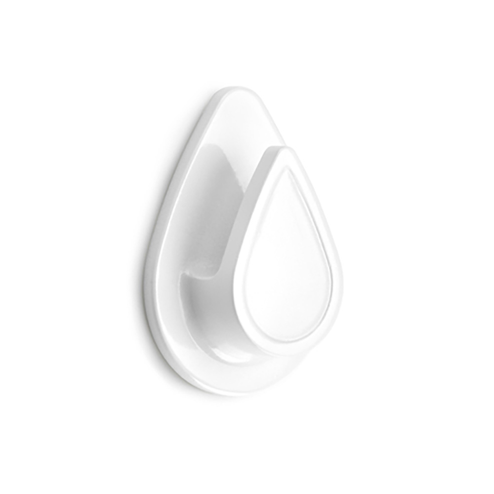 COLGADOR RESISTENTE AL AGUA MODELO GOTA BLANCO (BLISTER) INOFIX