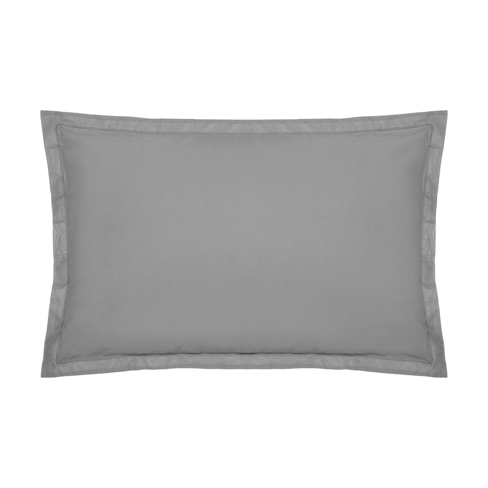 FUNDA DE ALMOHADA COLOR GRIS 70x50cm