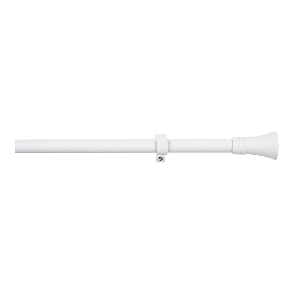 KIT BARRA CORTINA CONO EXTENSIBLE DE 110 A 200cm BLANCO CINTACOR - STORPLANET