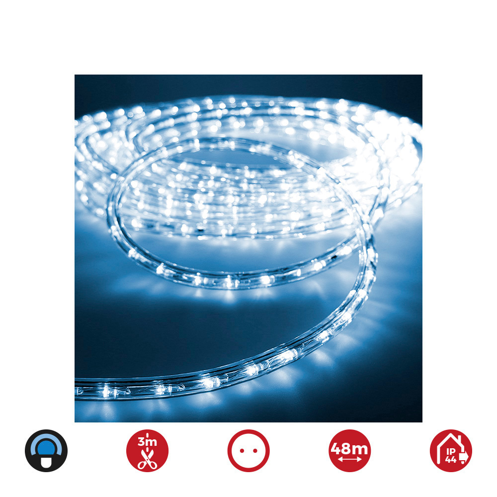 TUBOFLEXILED LED 2 VIAS MULTIFUNCION 48m. 36 LEDS/m AZUL (IP44 INTERIOR-EXTERIOR) EDM.