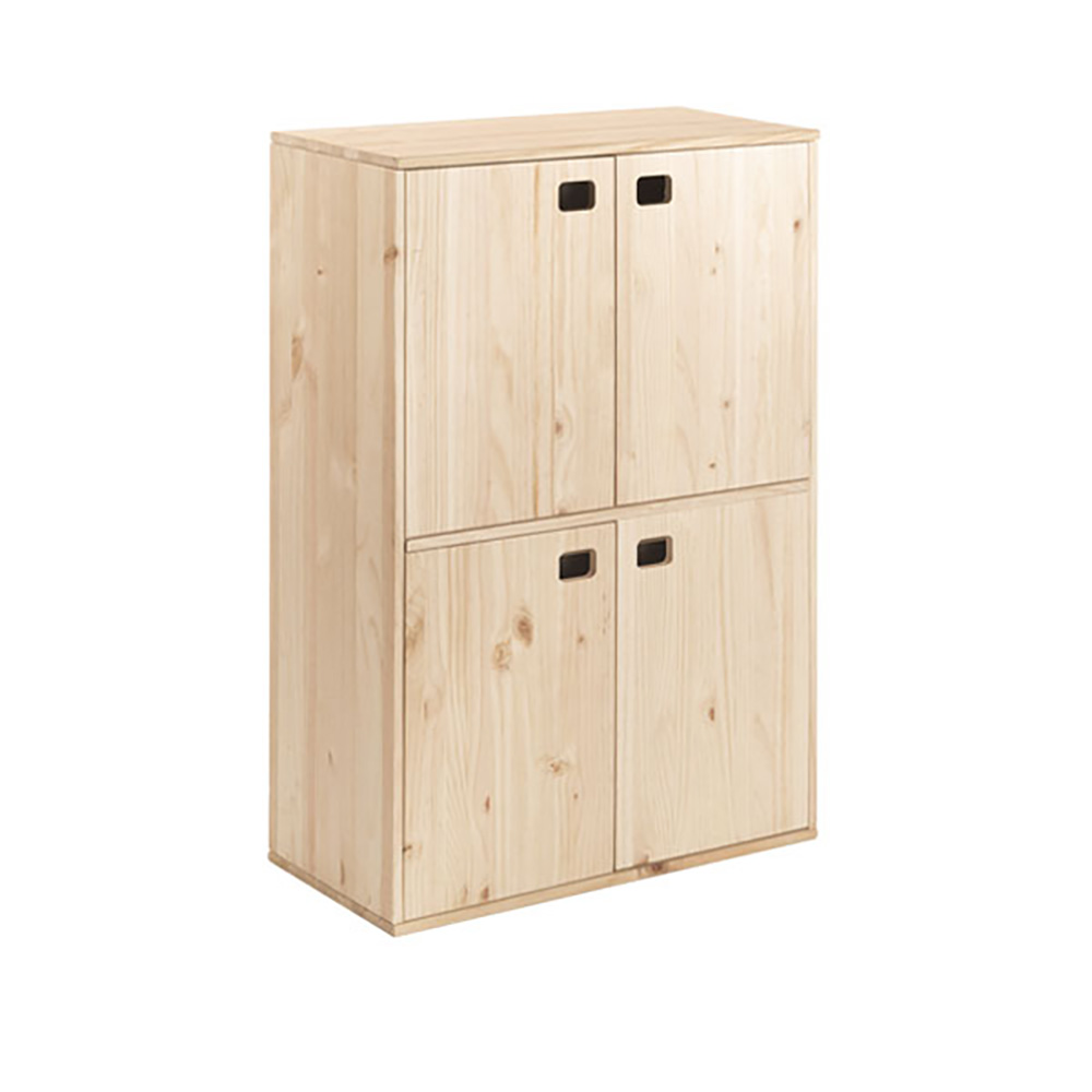 MUEBLE DINAMIC 4 PUERTAS PINO MACIZO 105,4x70,8x33cm ASTIGARRAGA