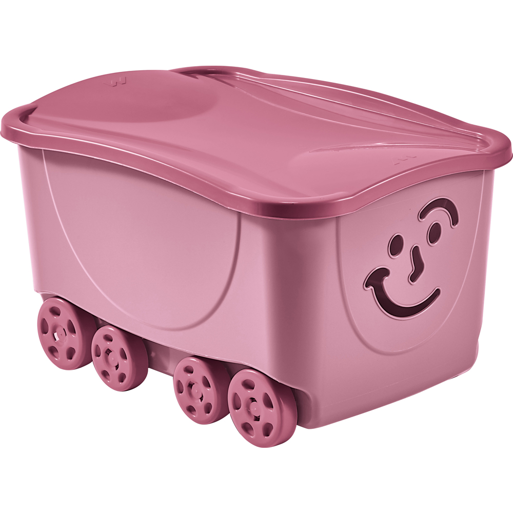 FANCY SMILE BOX CON TAPA Y RUEDAS 47,5L COLORES SURTIDOS MONDEX