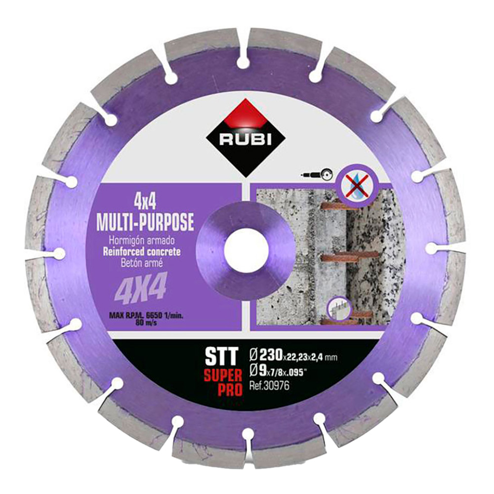 DISCO DIAMANTE STT Ø230mm SUPERPRO 30976 RUBI