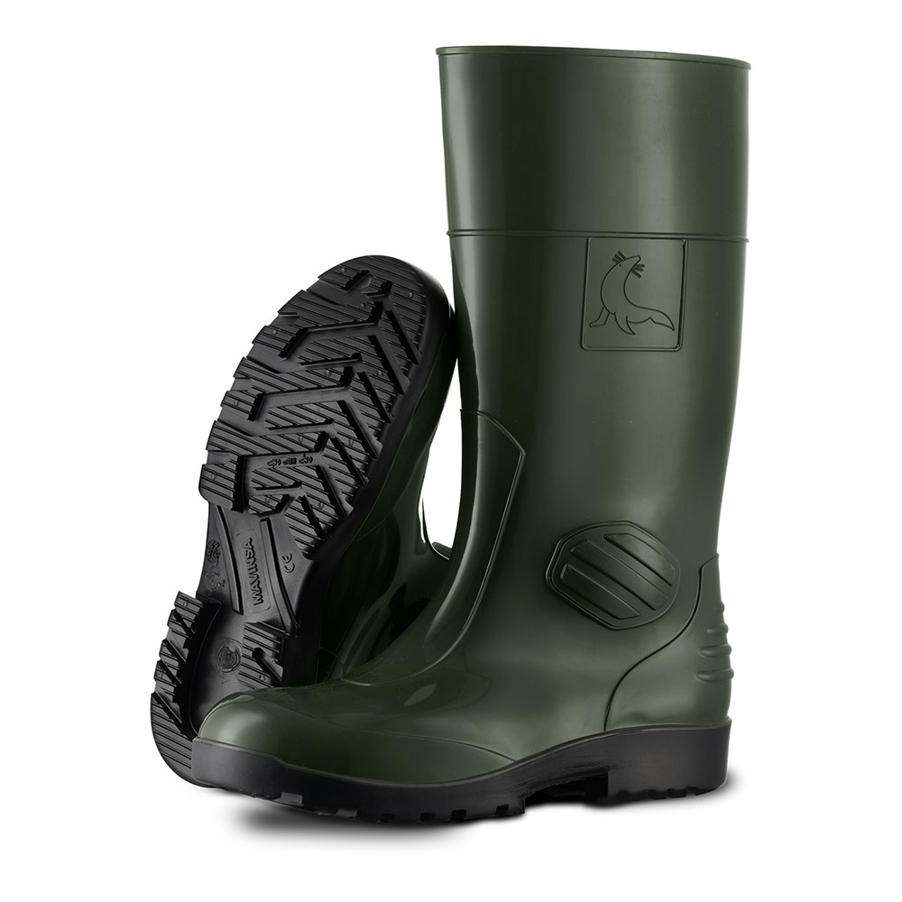 BOTA DE AGUA CON SEGURIDAD S5 SRC COLOR VERDE Y NEGRO 317 MAVINSA TALLA 44, 317-44 MAVINSA