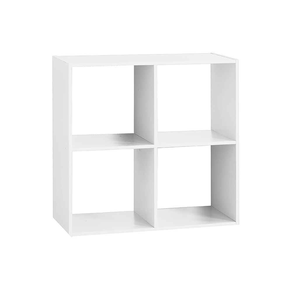 ESTANTERIA MADERA COLOR BLANCO PARA 4 CAJAS ORGANIZADORAS 67.6x32x67.6cm ASTIGARRAGA