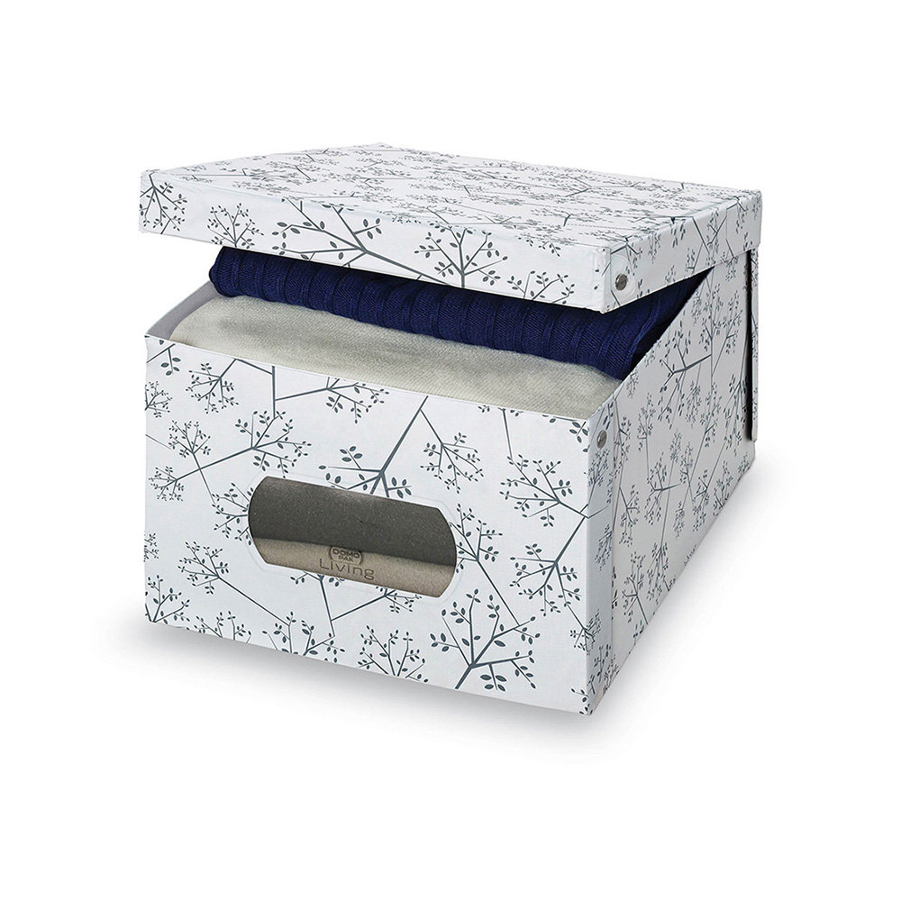 CAJA GUARDA ROPA VINILO L BON TON 39x50x24cm