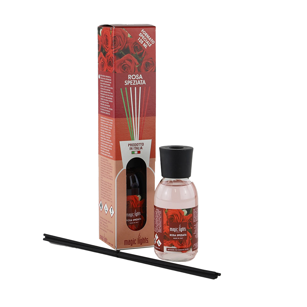 DIFUSOR AROMA MIKADO ROSA ESPECIADA 125ml MAGIC LIGHTS