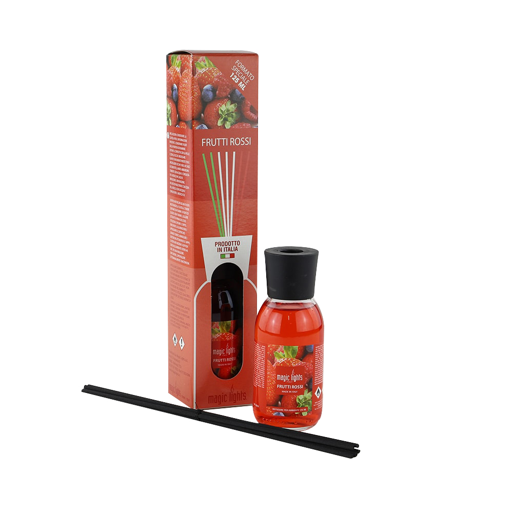 DIFUSOR AROMA MIKADO FRUTOS ROJOS 125ml MAGIC LIGHTS