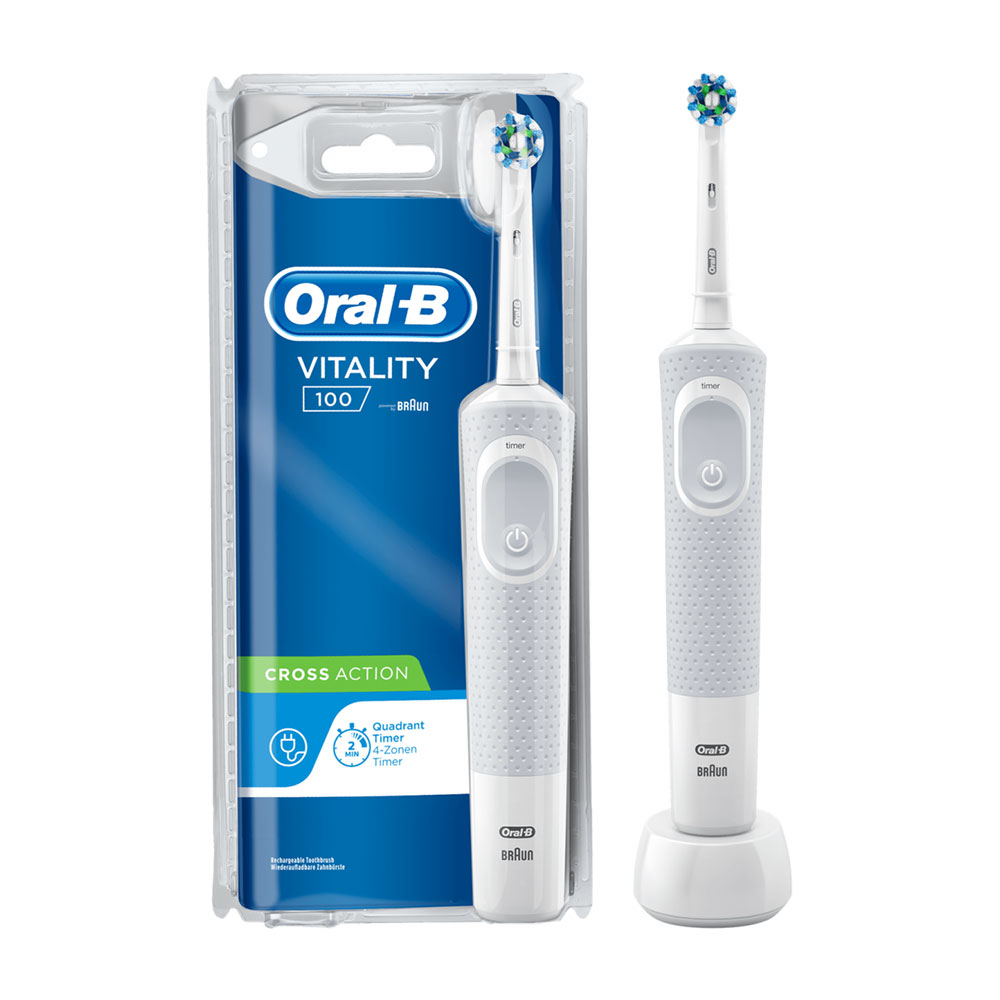 CEPILLO ORAL-B ELECTRICO VITALITY BLANCO CROSS ACTION