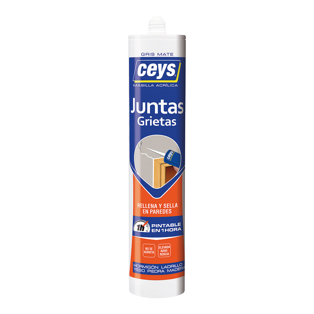 CEYS JUNTAS GRIETAS GRIS CARTUCHO 280ml 505601