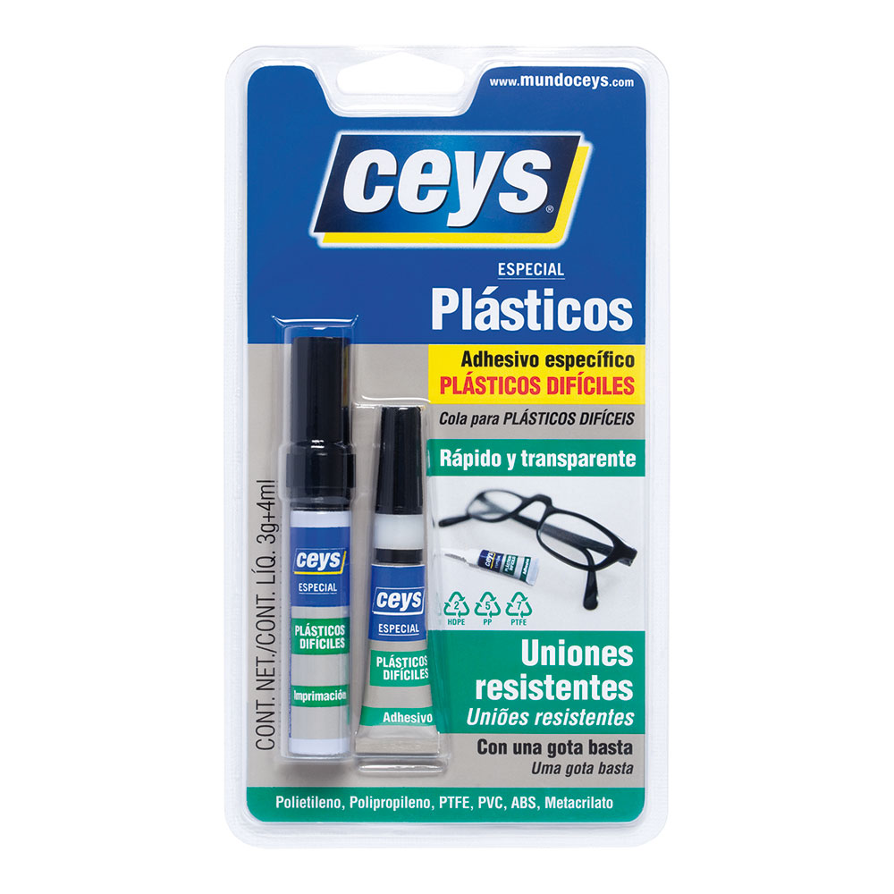 CEYS ESPECIAL PLASTICOS DIFICILES 3g+4ml 504114