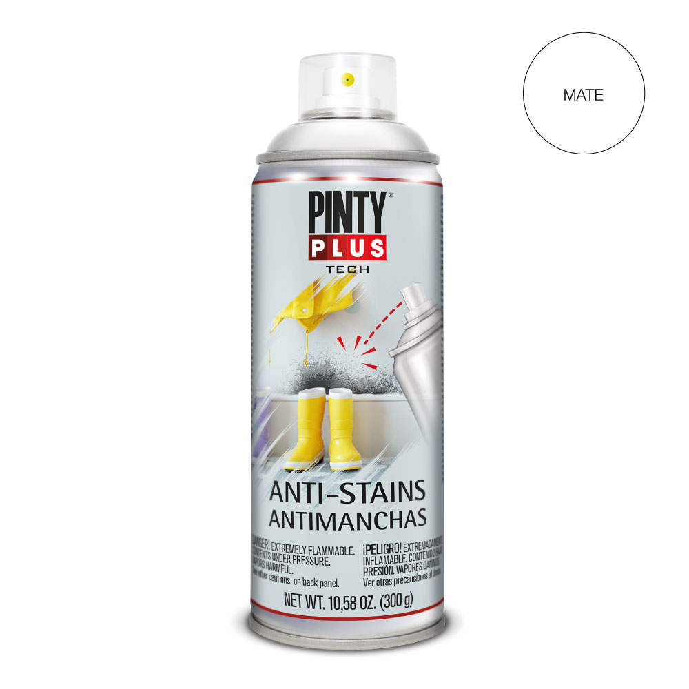 PINTURA EN SPRAY PINTYPLUS TECH ANTIMANCHAS SPRAY 520cc X101 BLANCO