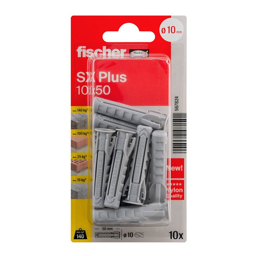 BLISTER TACO FISCHER SX PLUS Ø10x50mm K NV 10 unid. 567824