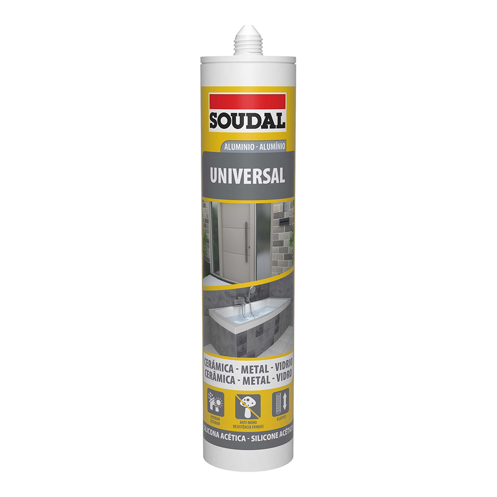 SILICONA UNIVERSAL ALUMINIO 280ml 115924 SOUDAL