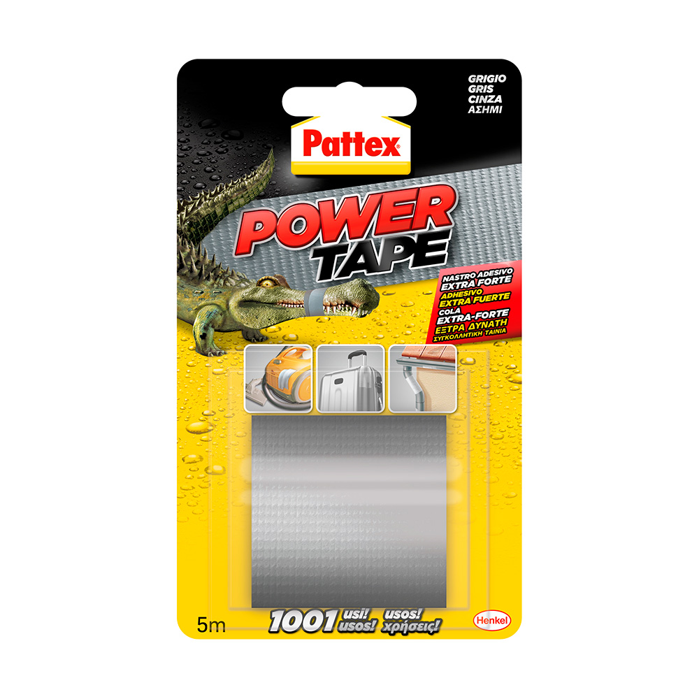 PATTEX POWER TAPE CINTA AMERICANA 50cm 5m GRIS 1659547