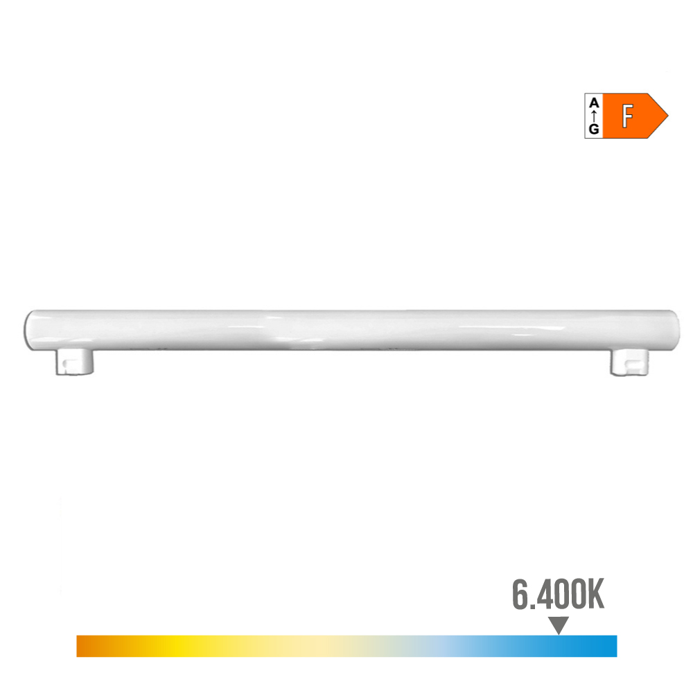 LINESTRA LED 2 CASQUILLOS S14S 9W 950lm 6400K LUZ FRIA 500x30x47mm EDM