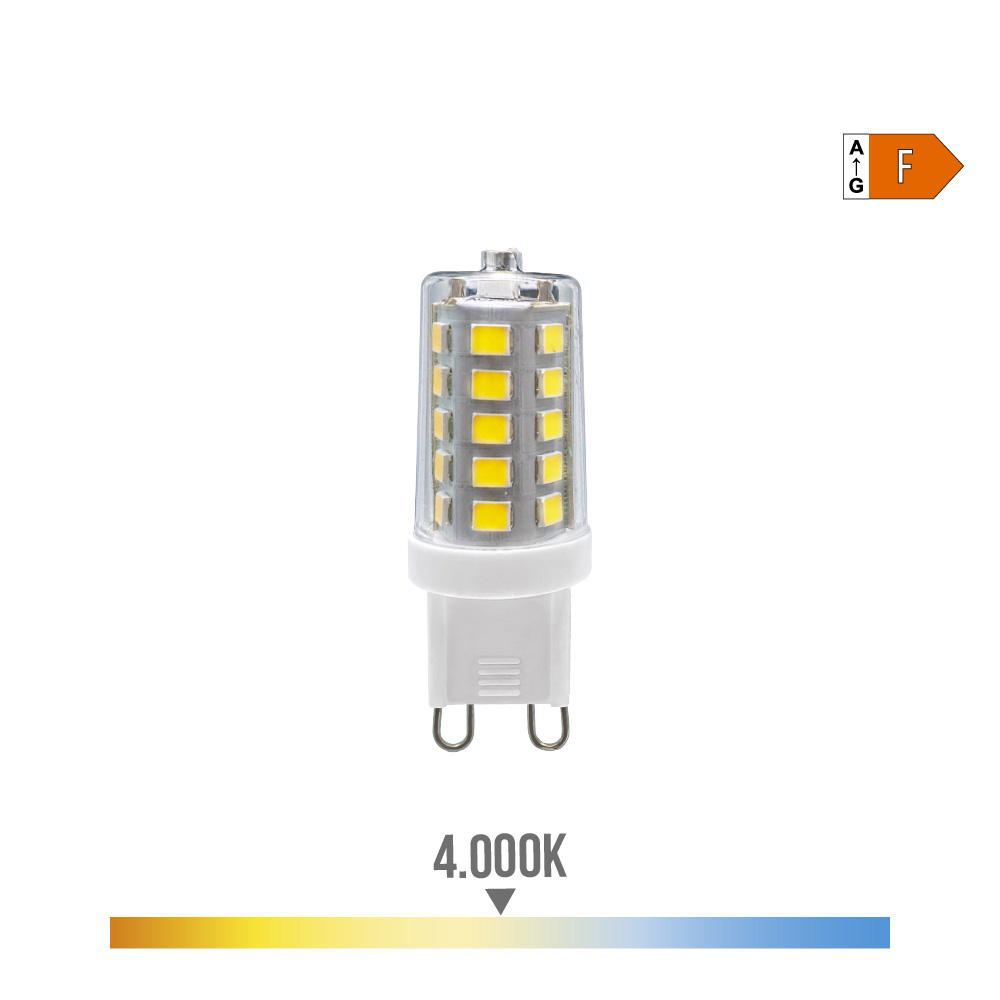 BOMBILLA G9 LED 3W 260lm 4000K LUZ DÍA REGULABLE Ø1,7x4,9cm EDM