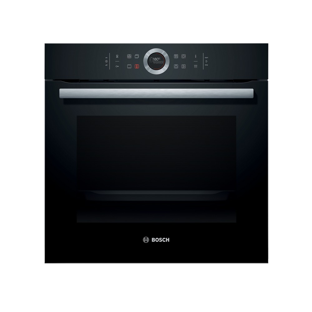 HORNO MULTIFUNCION PIROLITICO CRISTAL NEGRO BOSCH HBG675BB1