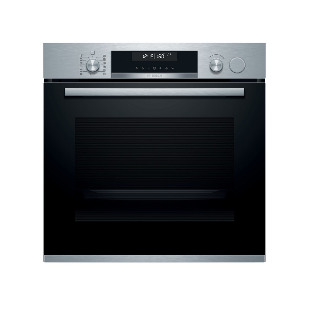 HORNO MULTIFUNCION PIROLITICO CON VAPOR CRISTAL NEGRO-INOX BOSCH HRG5785S6