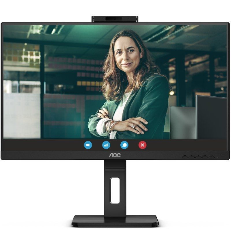 Monitor Profesional AOC Q27P3QW 27'/ QHD/ Webcam/ Multimedia/ Regulable en altura/ Negro